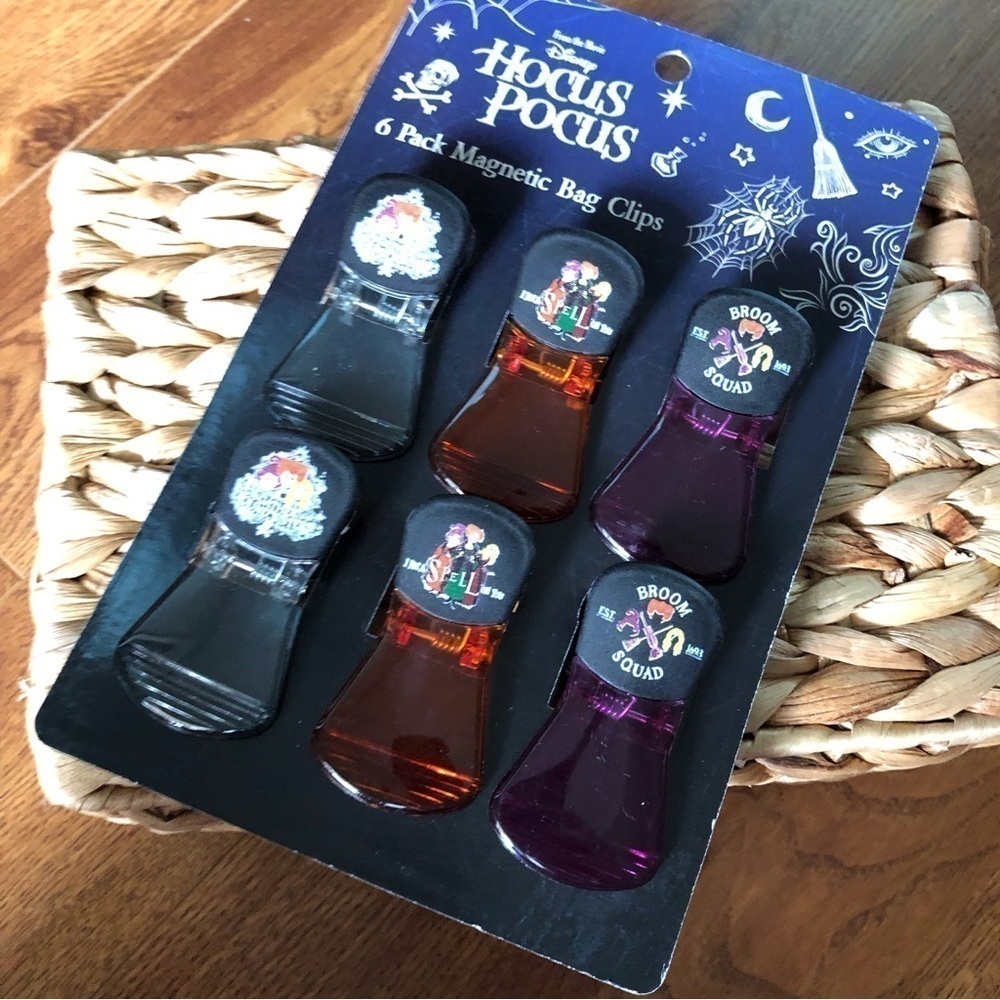 Disney Hocus Pocus: 6 pack Magnetic Bag Clips